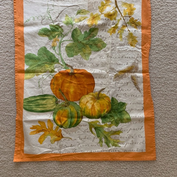 Vintage William Sonoma Autumn Tea Towels Set of 2